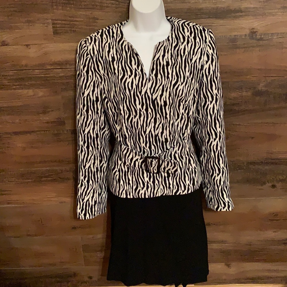Isabella blazer 10 zebra striped